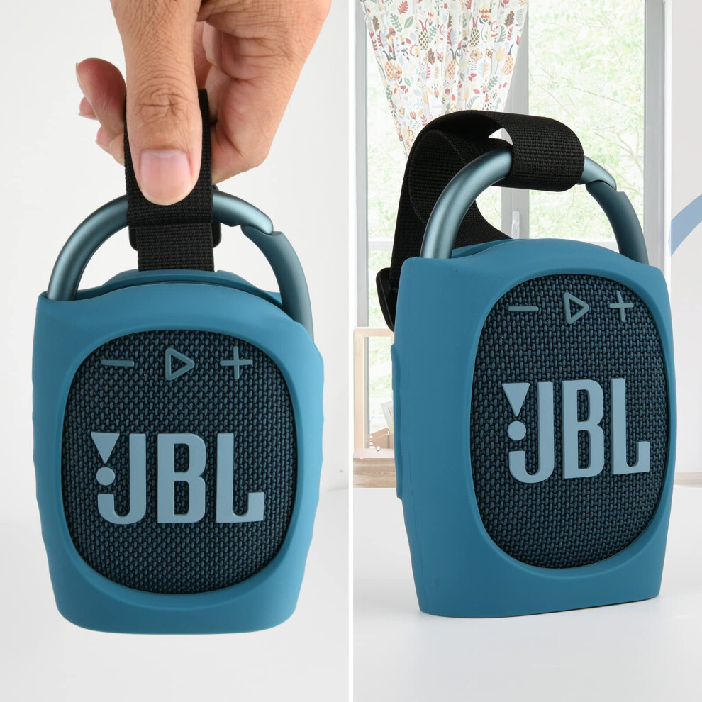 (blue) Silicone case for JBL CLIP4 Bluetooth speaker