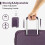 (24 inch) Purple 14/20/24/28Inch PP Hard Shell Suitcase 7