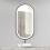 Living And Home Modern Oval LED Wall Mirror Metal Framed 2