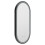 Living And Home Modern Oval LED Wall Mirror Metal Framed 7