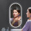 Living And Home Modern Oval LED Wall Mirror Metal Framed 3