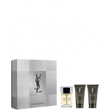 L'HOMME YVES SAINT LAURENT by Yves Saint Laurent EDT SPRAY 3.3 OZ & BALSAMO DOPO RASATURA 1.6 OZ & GEL DOCCIA 1.6 OZ (EDIZIONE D'AMORE)
