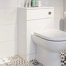 Modern Toilet Unit BTW Back To Wall Bathroom Cloakroom Furniture Matte White