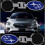 Stainless Keyring Key Ring Key Chain with Subaru Logo Blue Style 2