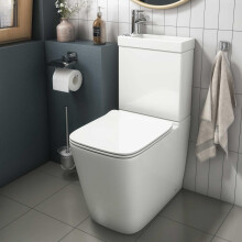2 in 1 Toilet Basin Combo Combined Toilet WC & Sink Space Saving Cloakroom Unit