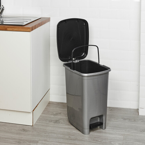 URBN Living (40L Grey) 8L/40L Slim Pedal Recycling Bin Insert Lid Kitchen 2
