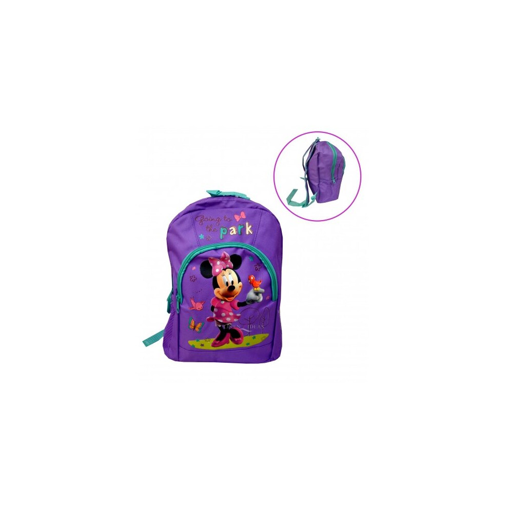 Disney Minnie Mouse 'Going To The Park' School Bag Rucksack Backpack Pink