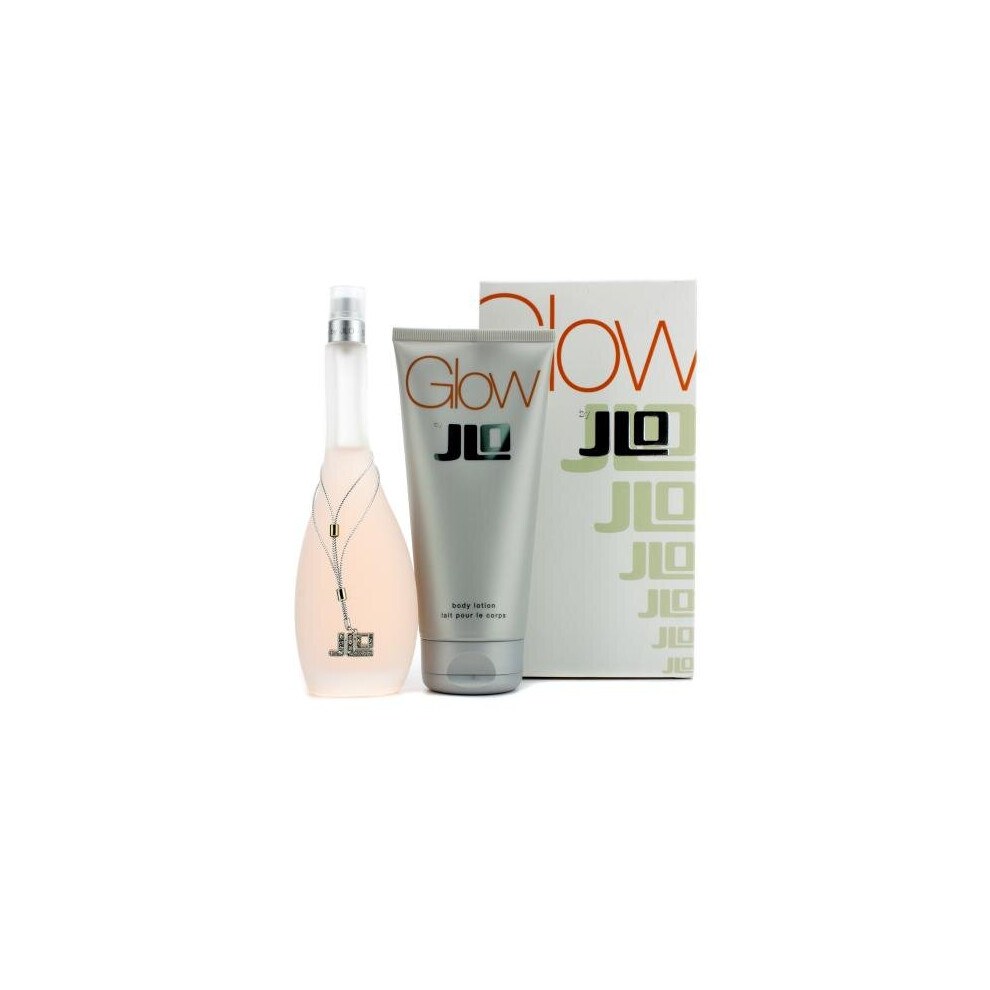 J Lo Glow 2 Pcs Set: 3.4 Edt Sp + 6.7 Body Lotion