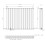 Anthracite Designer Radiator Horizontal Oval Column Double Panel Rad 600x780mm 7