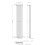 Anthracite Designer Radiator Vertical Oval Column Double Panel Rad 1800x360mm 7