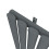 Anthracite Designer Radiator Vertical Oval Column Single Panel Rad 1600x480mm 5