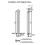 Anthracite Designer Radiator Vertical Oval Column Double Panel Rad 1800x240mm 9