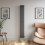 Anthracite Designer Radiator Vertical Oval Column Single Panel Rad 1800x240mm 4