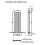 Anthracite Designer Radiator Vertical Oval Column Double Panel Rad 1800x600mm 9