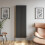 Anthracite Designer Radiator Vertical Oval Column Double Panel Rad 1800x600mm 4