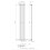 Anthracite Designer Radiator Vertical Oval Column Single Panel Rad 1600x240mm 7