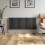 Anthracite Designer Radiator Horizontal Oval Column Double Panel Rad 600x1440mm 4
