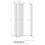 Anthracite Designer Radiator Vertical Oval Column Double Panel Rad 1600x480mm 7