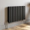 Anthracite Designer Radiator Horizontal Oval Column Double Panel Rad 600x1020mm 2