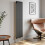 Anthracite Designer Radiator Vertical Oval Column Single Panel Rad 1600x360mm 2