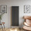 Anthracite Designer Radiator Vertical Oval Column Double Panel Rad 1600x600mm 4