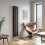 Anthracite Designer Radiator Vertical Oval Column Double Panel Rad 1800x360mm 3