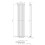 Anthracite Designer Radiator Vertical Oval Column Single Panel Rad 1600x360mm 7