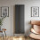 Anthracite Designer Radiator Vertical Oval Column Single Panel Rad 1800x600mm 4