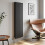 Anthracite Designer Radiator Vertical Oval Column Double Panel Rad 1600x480mm 2