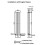Anthracite Designer Radiator Vertical Oval Column Double Panel Rad 1800x360mm 9