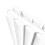 Designer Radiator Horizontal White Oval Column Rads Double Panel 600x420mm 5