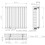 Black Designer Radiator Horizontal Oval Single Panel Rad 600x600mm Steel Modern 6