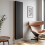 Anthracite Designer Radiator Vertical Oval Column Double Panel Rad 1800x480mm 2