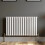 Horizontal 600 x 1020mm Radiator Single Panel Oval Tube Column White Modern 1