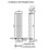 Anthracite Designer Radiator Vertical Oval Column Single Panel Rad 1600x360mm 8