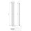 Anthracite Designer Radiator Vertical Oval Column Double Panel Rad 1800x240mm 7