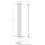 Anthracite Designer Radiator Vertical Oval Column Single Panel Rad 1800x240mm 7