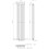 Anthracite Designer Radiator Vertical Oval Column Double Panel Rad 1600x360mm 7