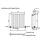 Horizontal Oval Column Designer Radiator Single Panel Rad Anthracite 600x600mm 9