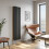 Anthracite Designer Radiator Vertical Oval Column Double Panel Rad 1800x480mm 3