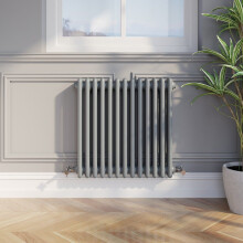 Traditional Colosseum Horizontal Triple Bar Radiator 600 x 600mm Anthracite