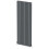 Anthracite Designer Radiator Vertical Oval Column Double Panel Rad 1600x600mm 6