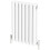 Designer Radiator Horizontal White Oval Column Rads Double Panel 600x420mm 6