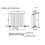 Anthracite Designer Radiator Horizontal Oval Column Double Panel Rad 600x600mm 8