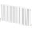 Designer Radiator Horizontal White Oval Column Rads Double Panel 600x1200mm 6