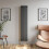 Anthracite Designer Radiator Vertical Oval Column Single Panel Rad 1800x360mm 4