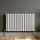 Horizontal 600 x 1020mm Radiator Double Panel Oval Tube Column White Modern 1