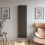 Anthracite Designer Radiator Vertical Oval Column Double Panel Rad 1800x480mm 4