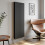 Anthracite Designer Radiator Vertical Oval Column Double Panel Rad 1600x600mm 2