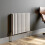 Designer Radiator Horizontal White Oval Column Rads Double Panel 600x780mm 2